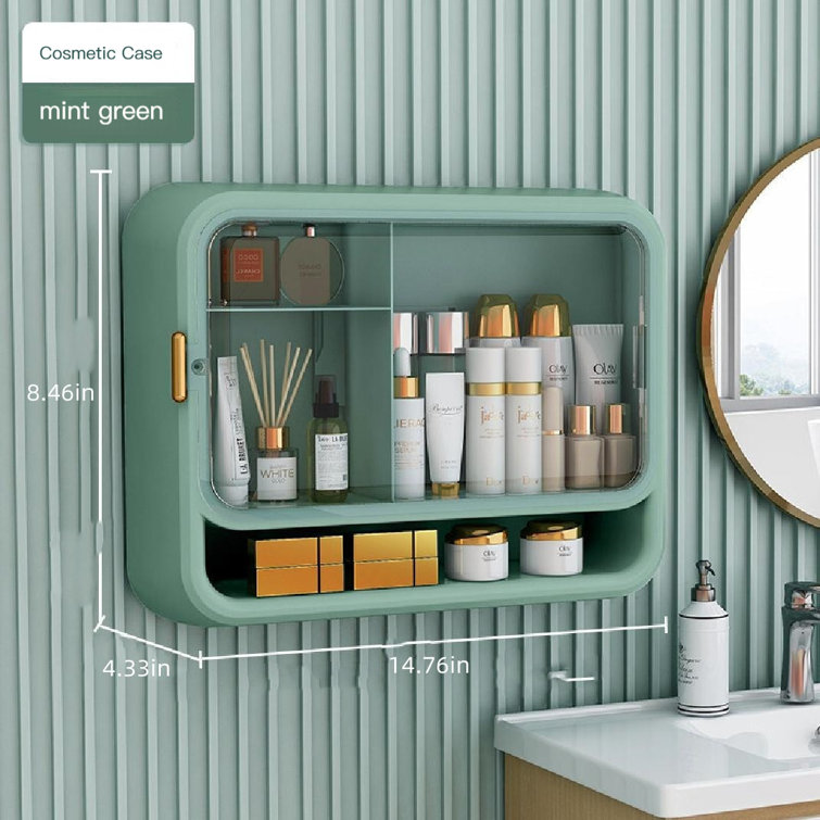 Acrylic Mirror Cabinet Organizer Box For Makeup & Cosmetics