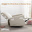 Fauteuil inclinable pivotant manuel Saidee, grand fauteuil inclinable, dossier haut, assise profonde-88557753