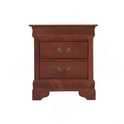 Table de chevet élégante en cerisier traditionnel
