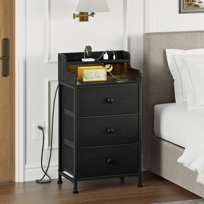 Sereena 3 Drawer Bedside Table