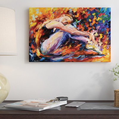 « resting ballerine », art mural sur toile tendue