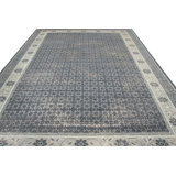 Distressed Homage Hand Knotted Wool Area Rug