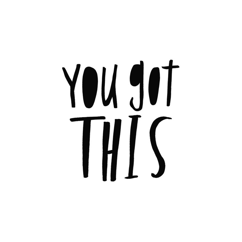 «You Got This Black Handwriting on White», art textuel sur toile tendue, H 30 po x l 30 po