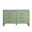 Commode double 6 tiroirs en bois robuste-1367961087
