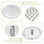 Ensemble de douche - Douche au-dessus de 10 pouces et douche à main, ensemble de douche rond, deux pommes de douche, chrome