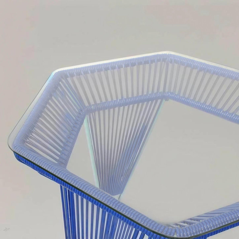 Table de père Noël Mesa | Table d'appoint intérieure / extérieure Acapulco, Bleu
