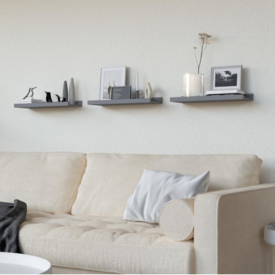 3 Piece Wood Floating Shelf