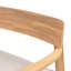 Fauteuil club en bois d'acacia avec coussin de siège Mallorca, ensemble de 2