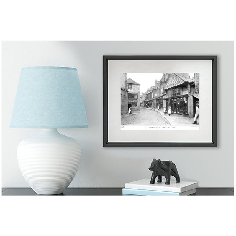 St Columb Major, Fore Street 1906 by Francis Frith - Single Picture Frame Print, 40cm H x 50cm W x 2.3cm D