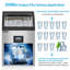 Comptoir de machine à glaçons 19 "200 Lb.W30W 115V 115W