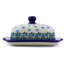 Forget Me Not Stoneware Butter Dish