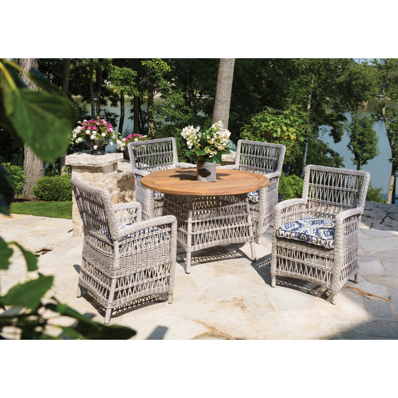 Mackinac Outdoor Dining Armchair, Serene Ocean