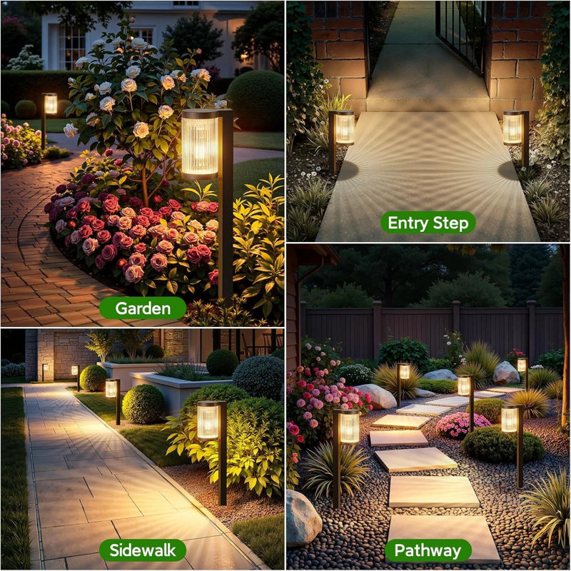 Solar Landscape Lamp - Warm Light Led Lighting For Lawns And Walkways