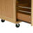 Indoor Bamboo Rolling Kitchen Island with Stainless Steel Top – Mobile Cart with Drawers, Cabinet & Towel Rack for Dining & Bar