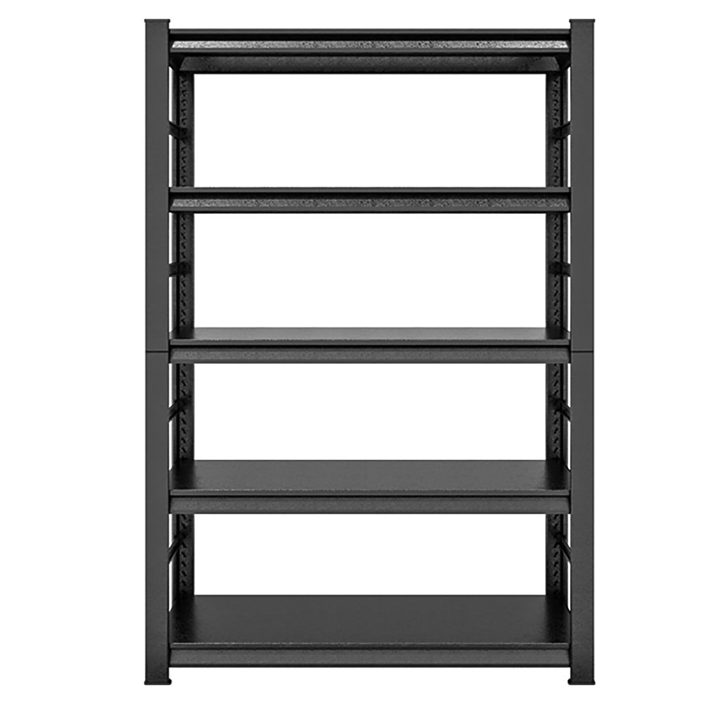 Lundys 71 H x 35.5 W x 16 D 5-Tier Adjustable Metal MDF Storage Rack Shelves Boltless Shelving The Twillery Co. Finish: Black