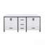 Meuble-lavabo double 72 po x P 22 po avec plateau en marbre de culture-1520753770-1520753768