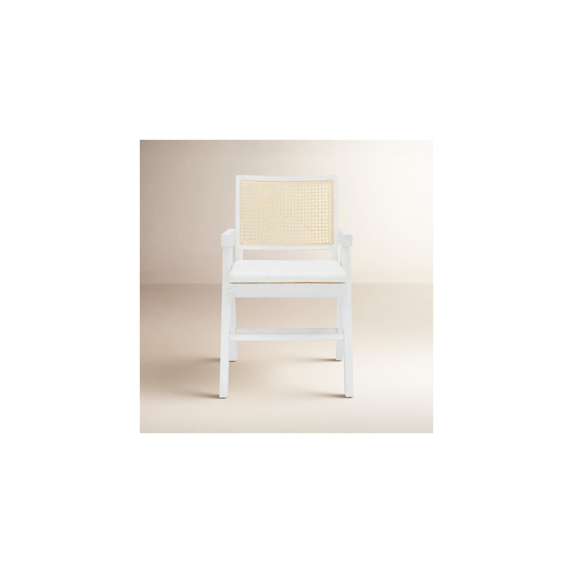 Josephina Rattan Armchair, White