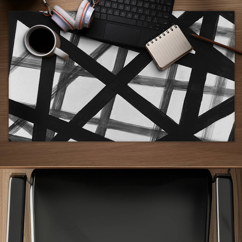 Abstract bold lines - 14.00"x24.25" Desk mat