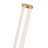 Maxe 24-in Gold Dimmable LED Wall Sconce-665597935-665597937