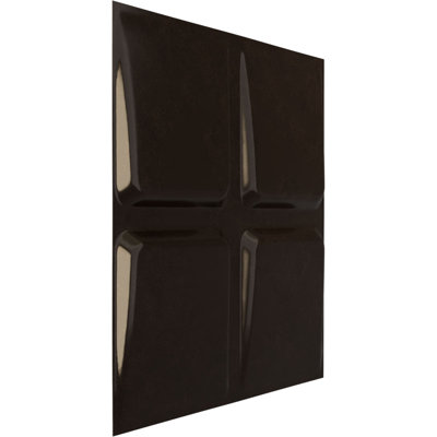 L 19 5/8 po x H 19 5/8 po Galveston Panneau mural décoratif EnduraWall 3D, brume métallique rustique universelle (couvre 2,67 pieds carrés)