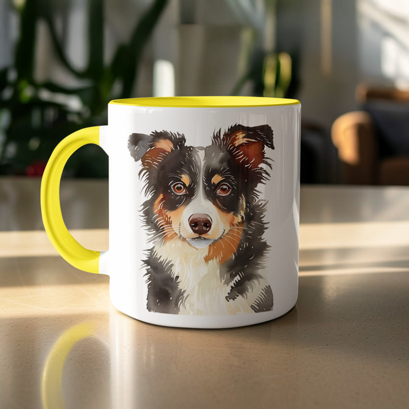 Mug, Yellow, 3