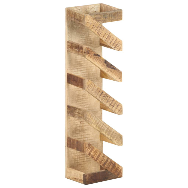 Gemma 5 Bottle Solid Wood Tabletop Wine Bottle Rack in