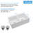 33"L x 20"W Double Basin Ceramic Kitchen Sink Workstation Farmhouse Apron Sink with Cutting Board-125018697