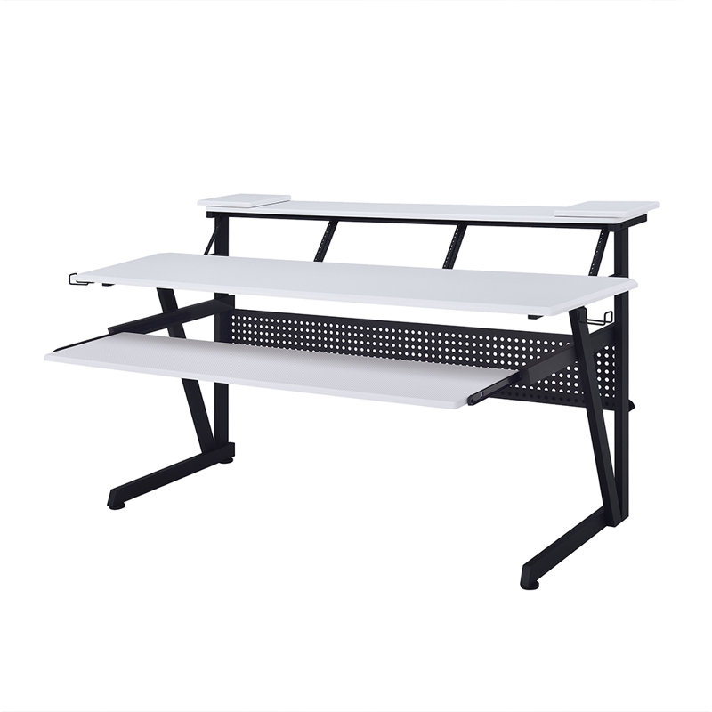 Saida Music Desk, White/Black