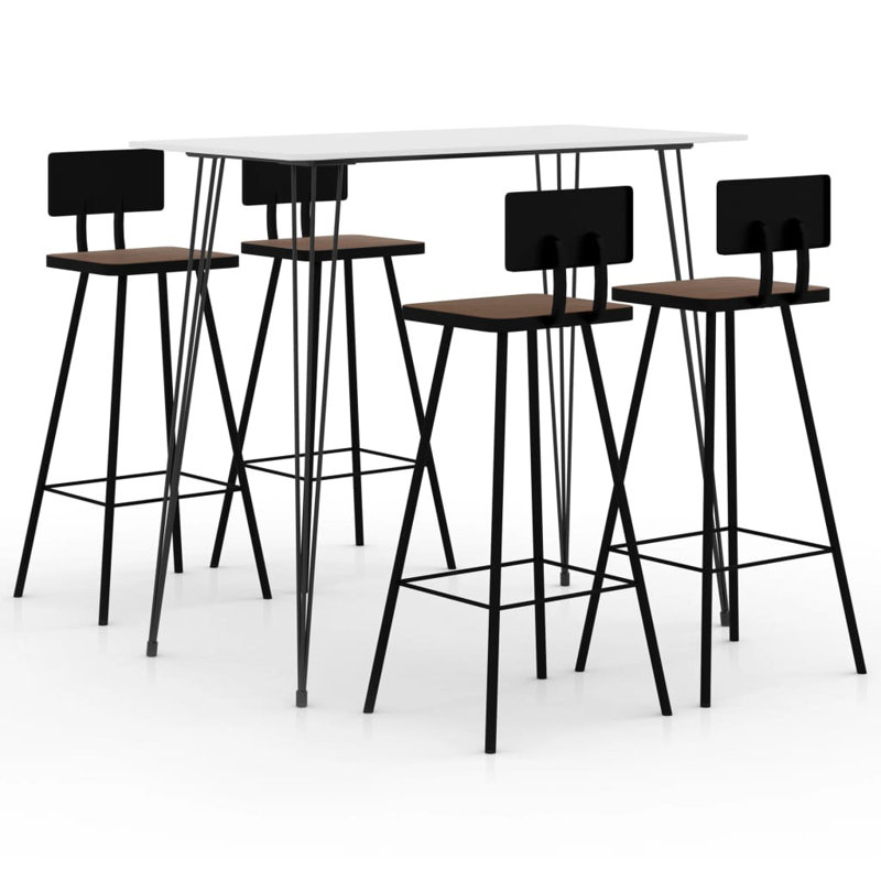 Jaclyn 4 - Person Dining Set, White