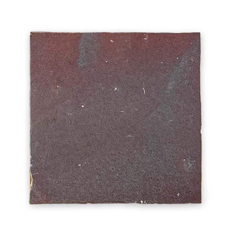 Moroccan Zellige 4" x 4" Ceramic Floor & Wall Tile, Thistle