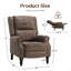 Fauteuil inclinable en similicuir pour salon RV