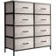 Commode avec 8 tiroirs en faux bois - Commode de rangement-218953443