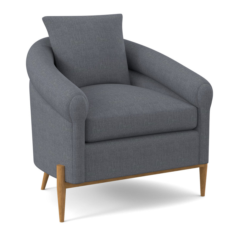 Jaxson Upholstered Armchair, Amber, Elise Harbor 100% Polyester