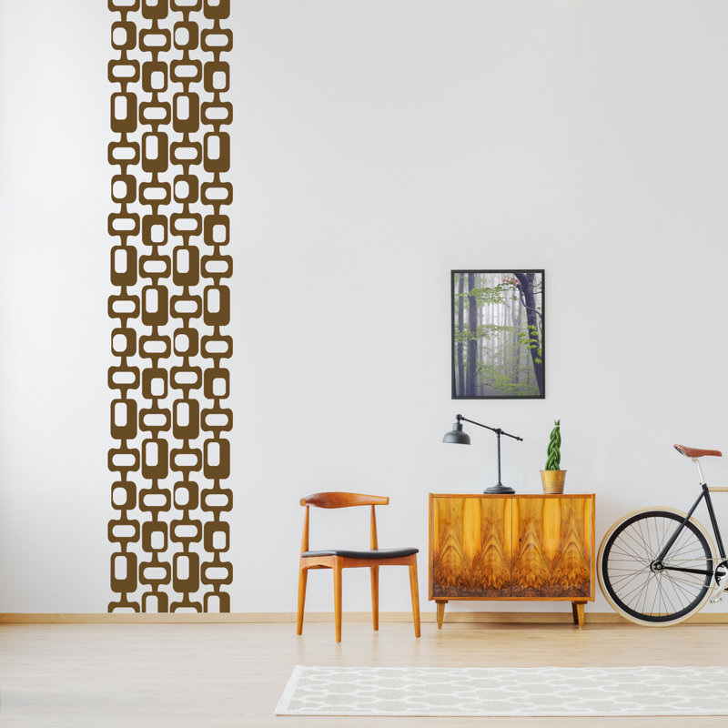 Abstract Wall Decal, Brown