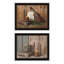 «Trendy Decor 4U», 2 pièces, vignette aux chandelles, nuit sacrée, art mural noir encadré pour le salon, impression murale pour chambre à coucher pour la décoration intérieure par Billy Jacobs-889132515