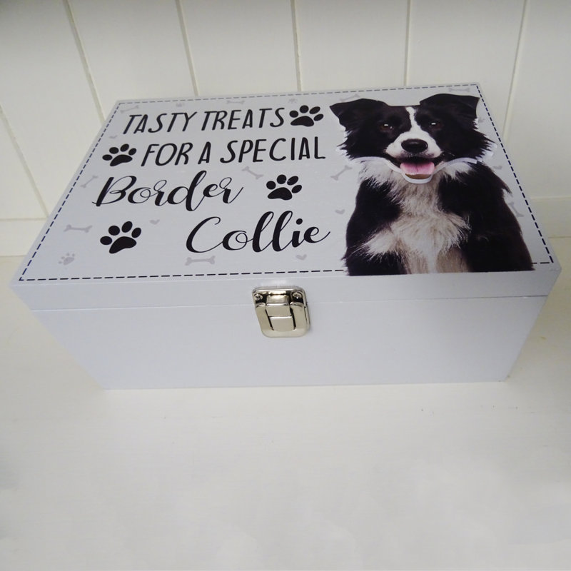 Border Collie Dog Treat Box Dempsey Decorative Box