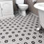 Carreau de mosaïque en porcelaine hexagonale 1 po x 1 po Gotham