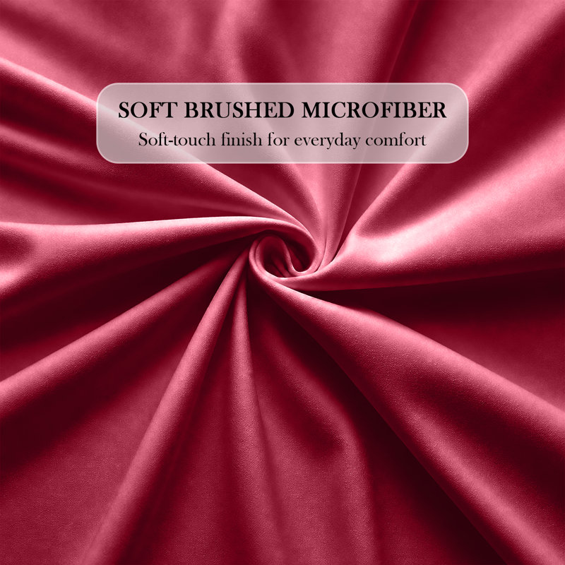 Bedroom Collection Standard Fitted Sheet, Single, Red
