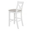 Ensemble de salle à manger à hauteur de bar Farmhouse avec 2 chaises pour petits espaces-286383277