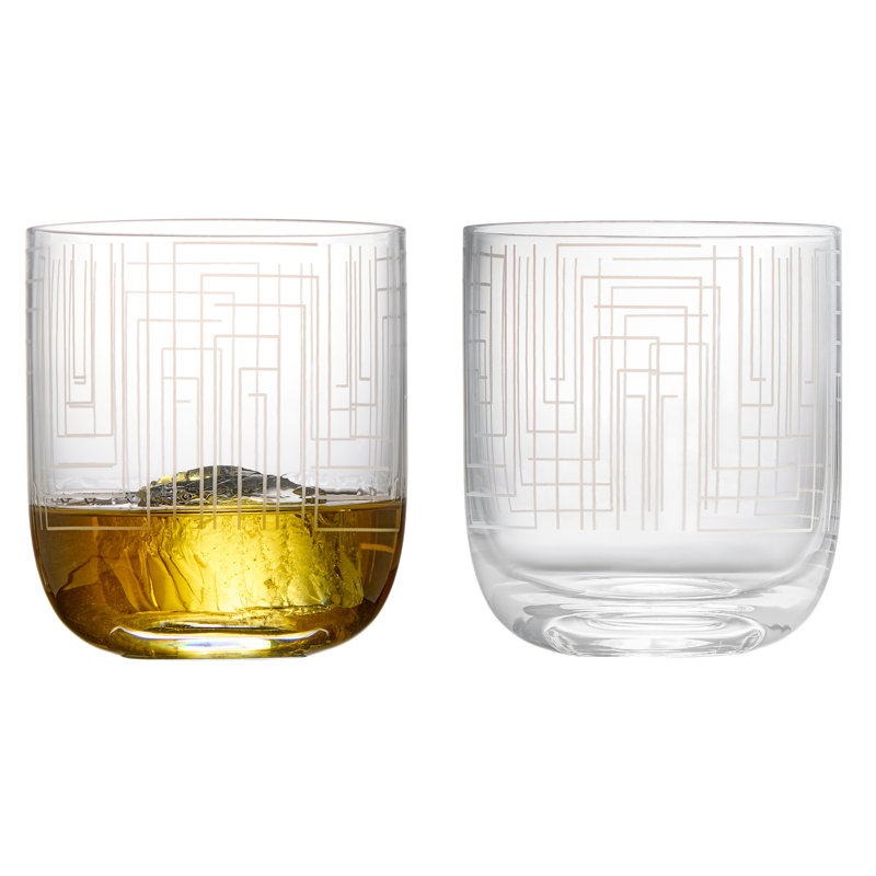 Maze 400ml Handmade Highball Glass Set