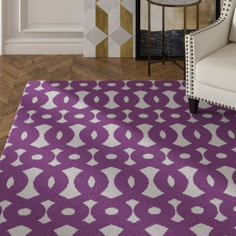Geometric Indoor Rug, Rectangle 2' x 3'