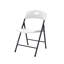 Table pliante 4 pi avec 4 chaises pliantes blanches - Table pliante robuste en plastique à hauteur réglable