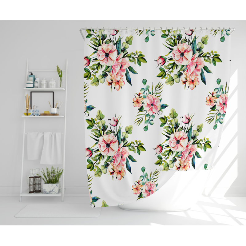 Atilia Polyester Shower Curtain, 168cm H x 168cm W