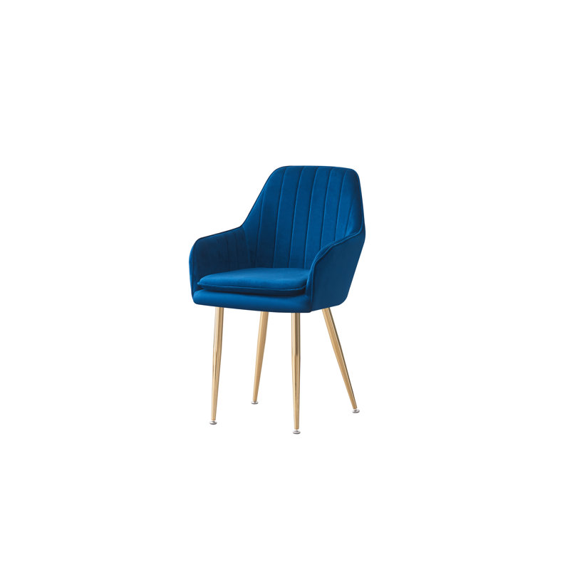 Aldegonde 47 cm H Tufted Foam Padding Armchair, Blue