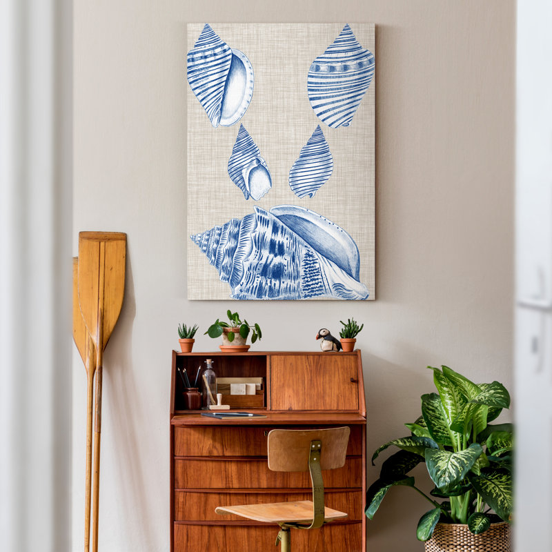 Coquillages iii-impression sur toile, H 36 po x l 24 po x P 1 po