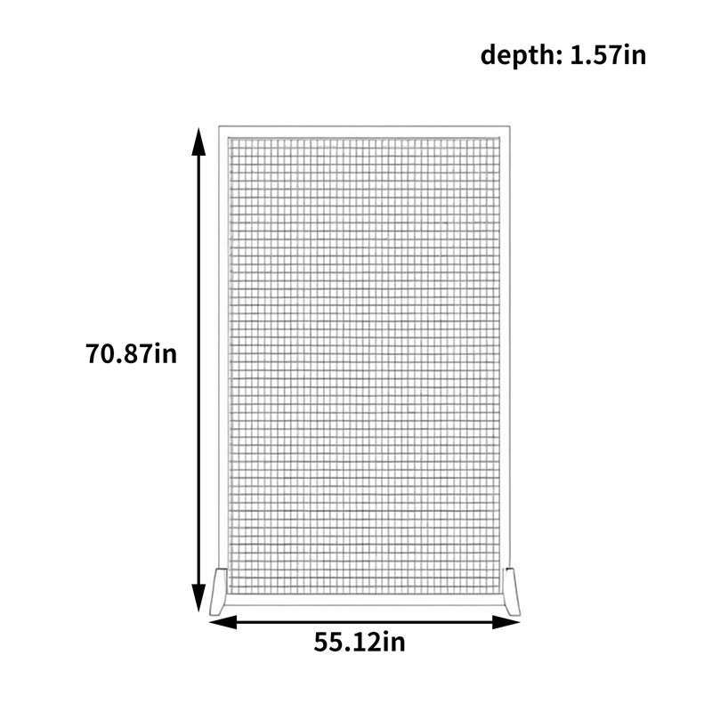 Clercie, 70.87" H x 55.12" W x 1.57" D