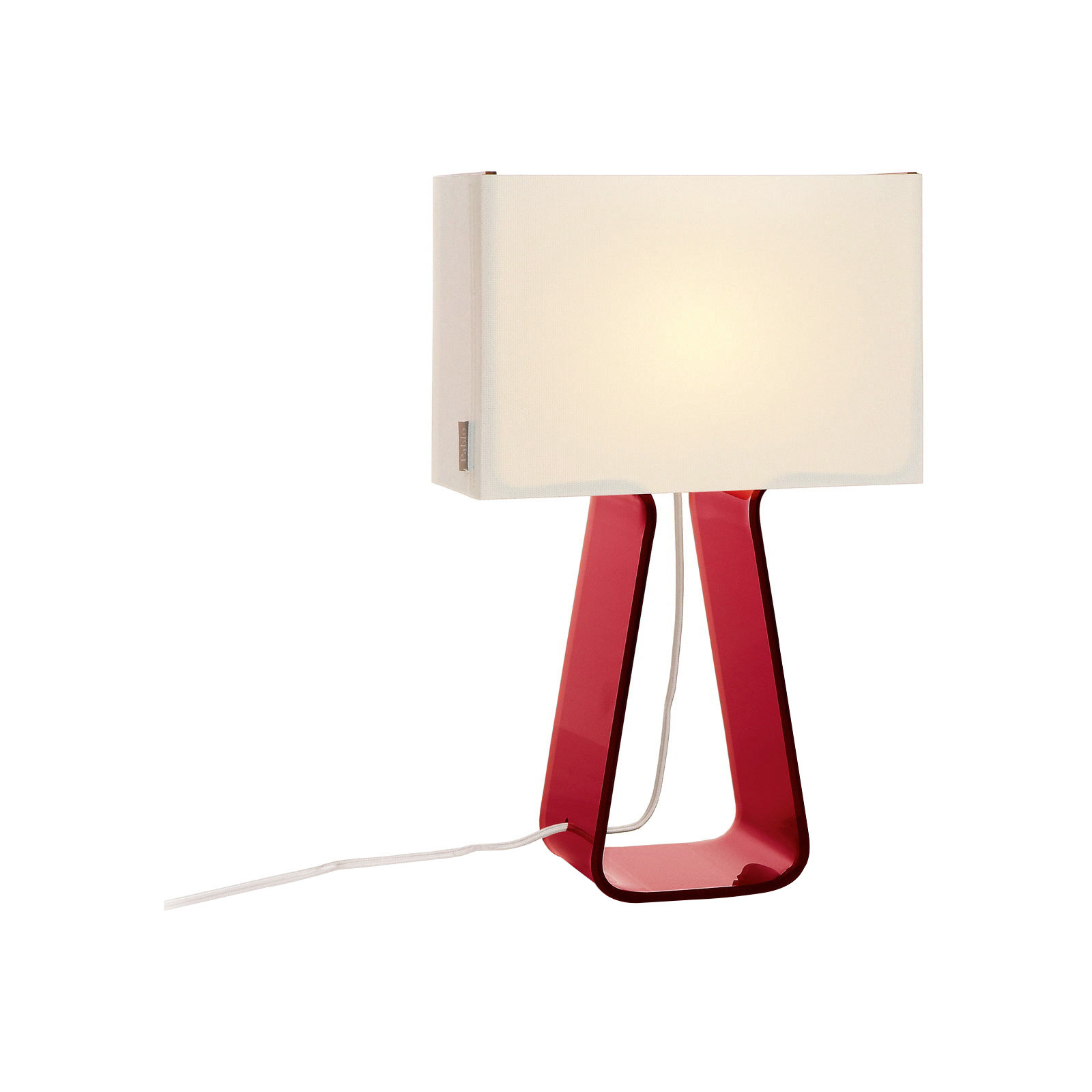 Tube Top Table Lamp, Red