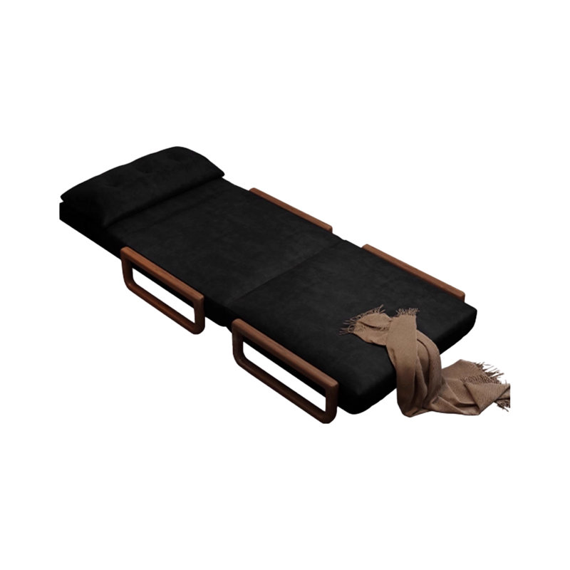 Coussin de canapé modulaire en similicuir noir, H 34,65 po x l 47,24 po x P 33,46 po 