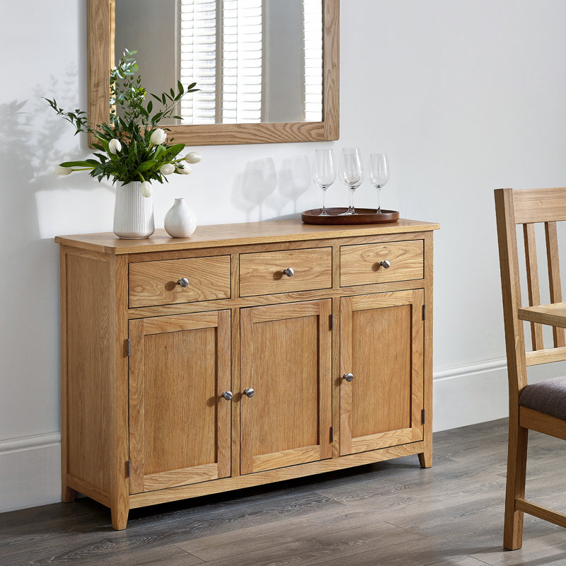 Herberts 128cm Solid Wood Sideboard