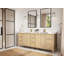 Chêne blanc Elizabeth X P 22 po D Meuble-lavabo double avec 2 po Quartz-121972666